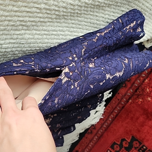 Eliza J Fit and Flare Dress in Navy - Picture 7 of 11